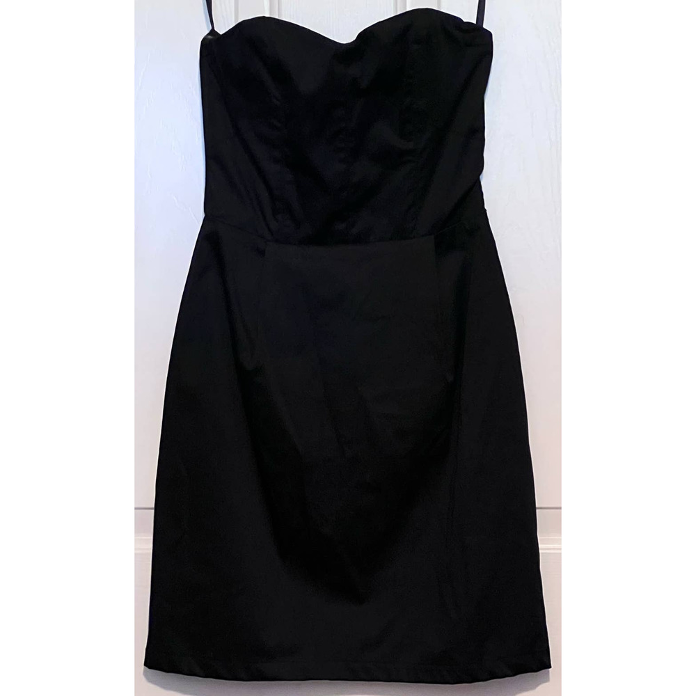 H&M Juniors Little Black Strapless Mini Dress NWT Size 4 26"‎ Long x 13" PTP